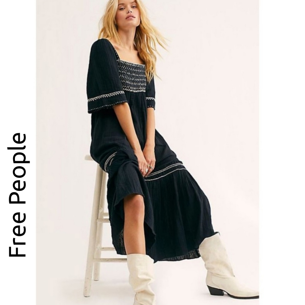 FREE PEOPLE ×  I'm The One Dress in Black